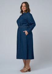 Amber Chambray Shirt Dress