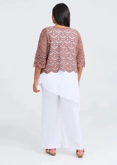 Crochet Cotton Knit Top