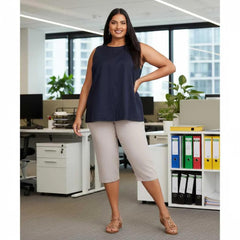 COTTON LINED SLEEVELESS TOP