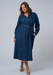 Amber Chambray Shirt Dress