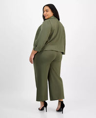 Olive Green Plus Size Co-ord Set