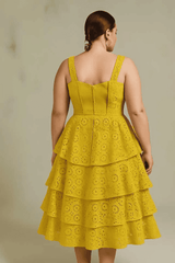 Sweetheart Ruffle Midi Dress