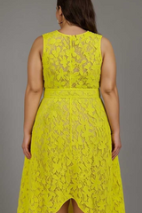 SUNSHINE LACE MIDI DRESS