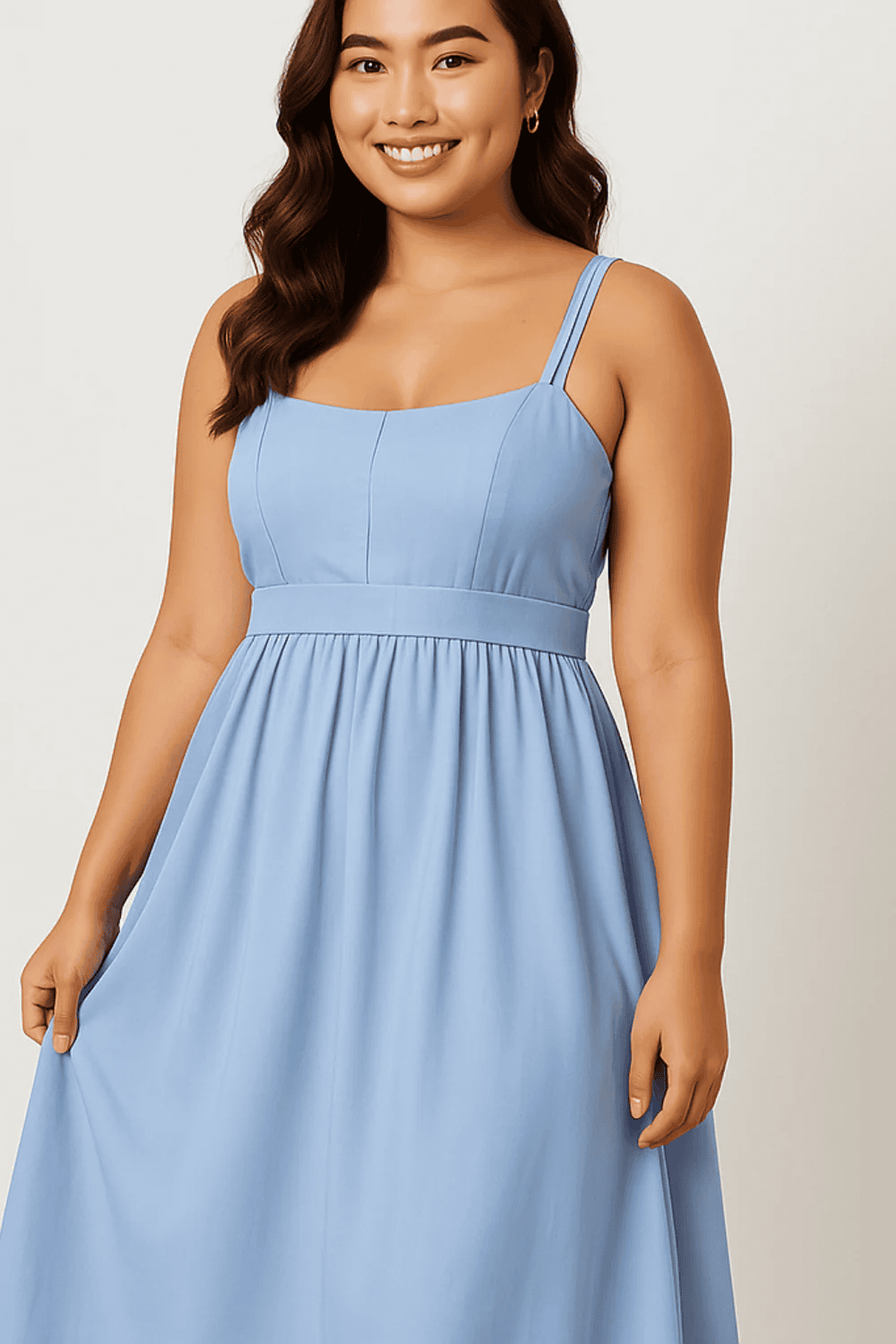Mimosa AQUA BLUE SATIN DRESS