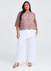 Crochet Cotton Knit Top